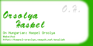 orsolya haspel business card